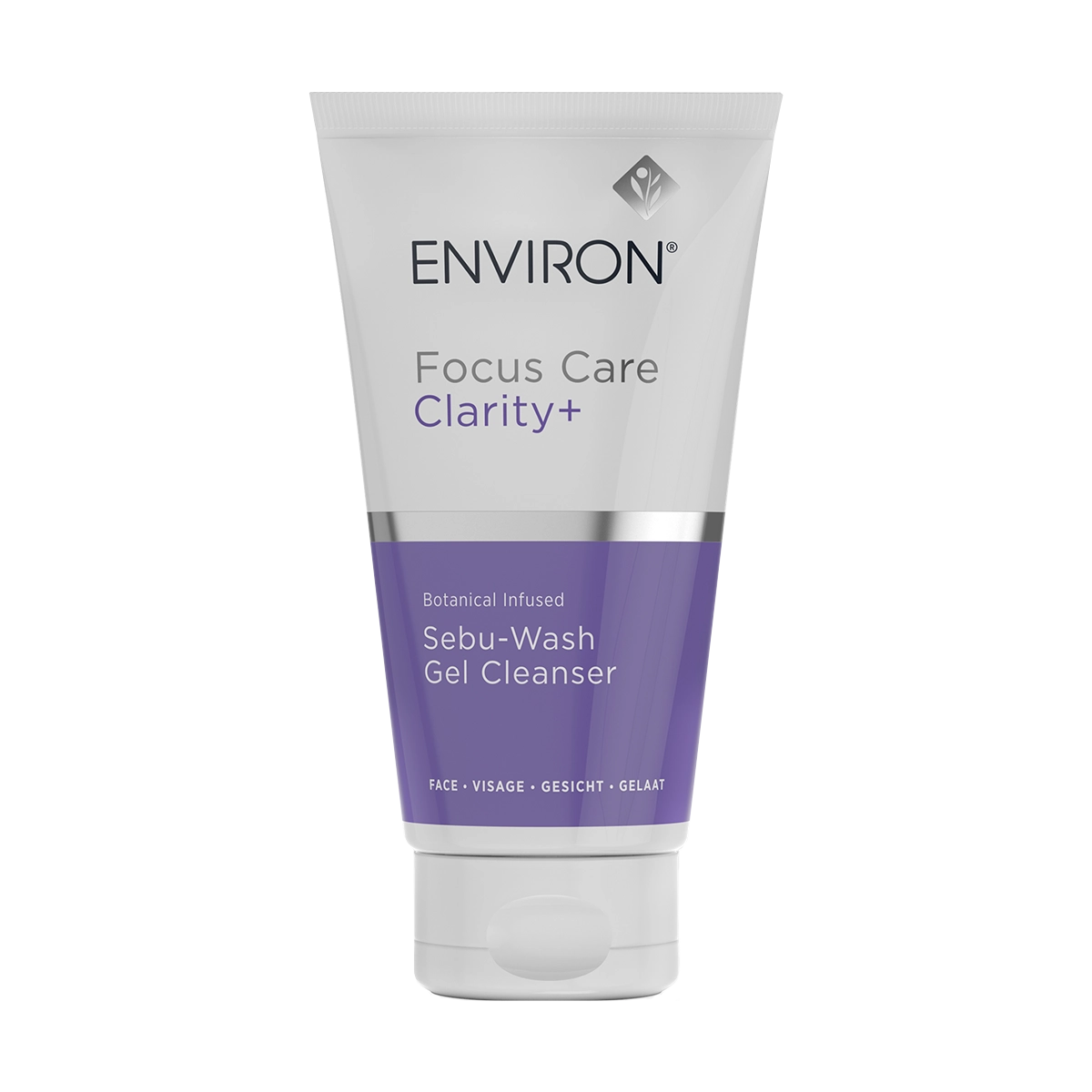 Environ Focus Care Clarity+ Sebu-Wash Gel Cleanser tube with purple label