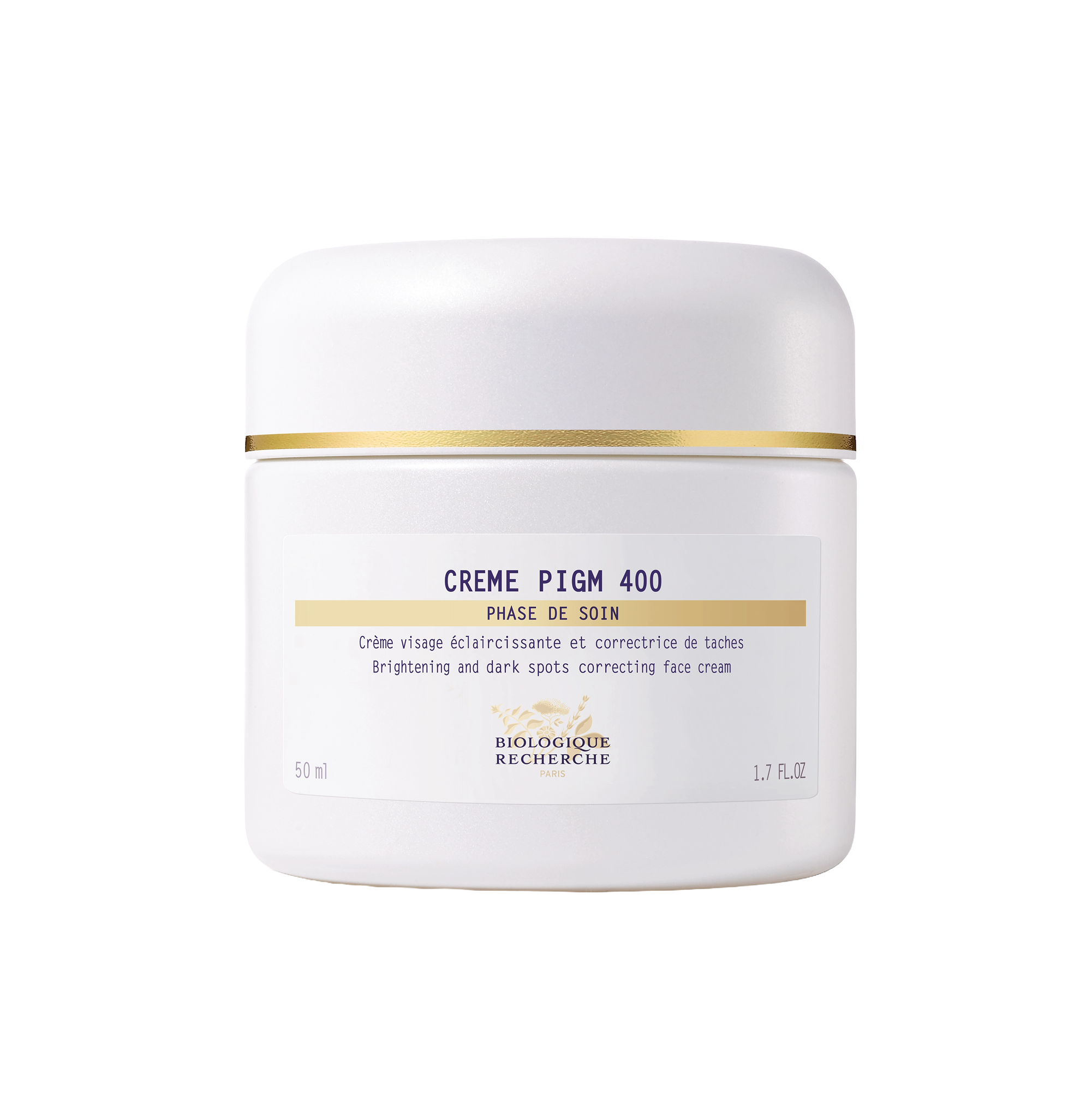 Creme PIGM 400 jar, brightening and dark spots correcting face cream, 50 ml