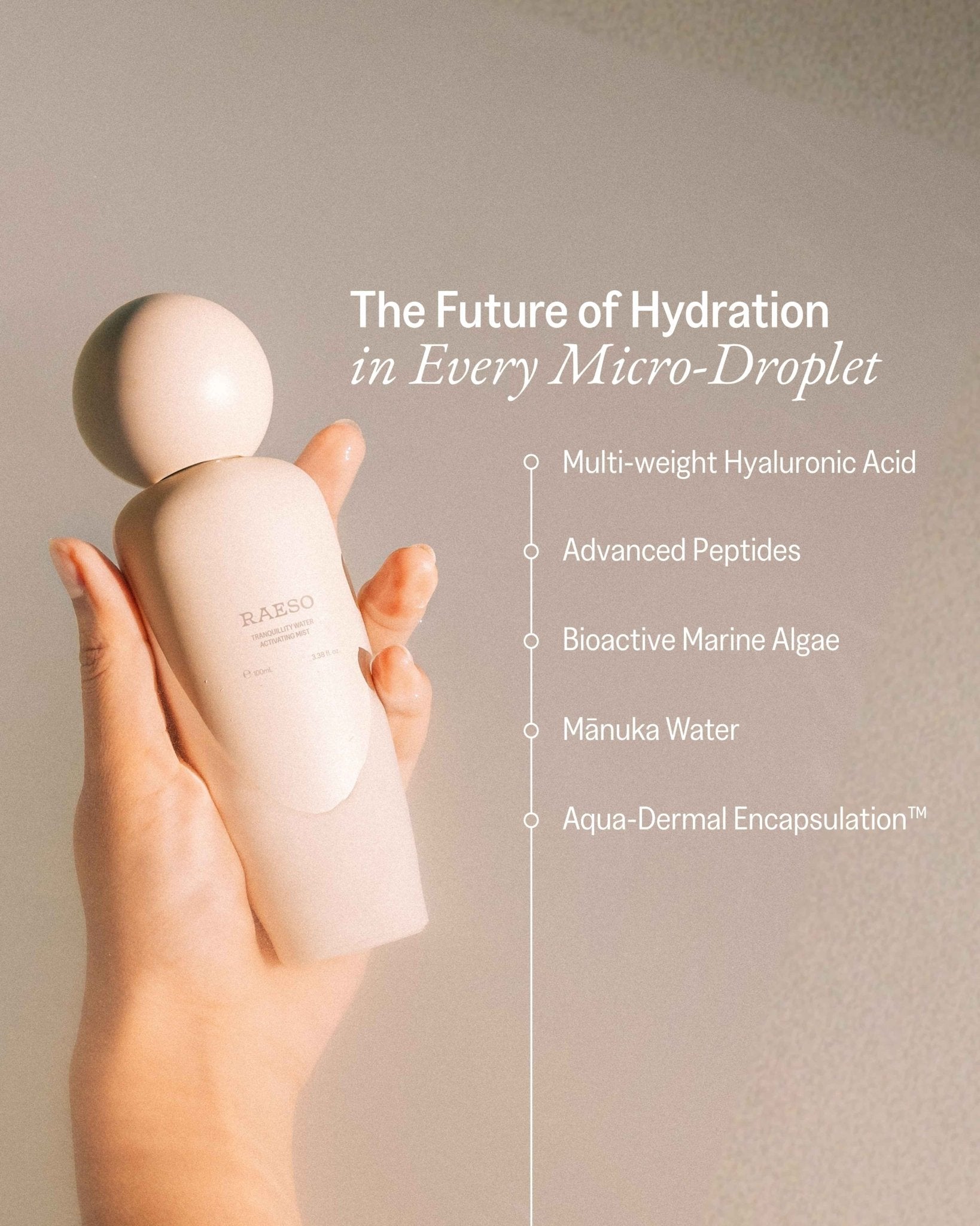 Tranquillity Water Activating Mist - Ara'kai Beauty Copenhagen
