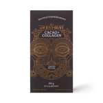 Front of the Ancient + Brave Cacao + Collagen Sachets box, 150 g