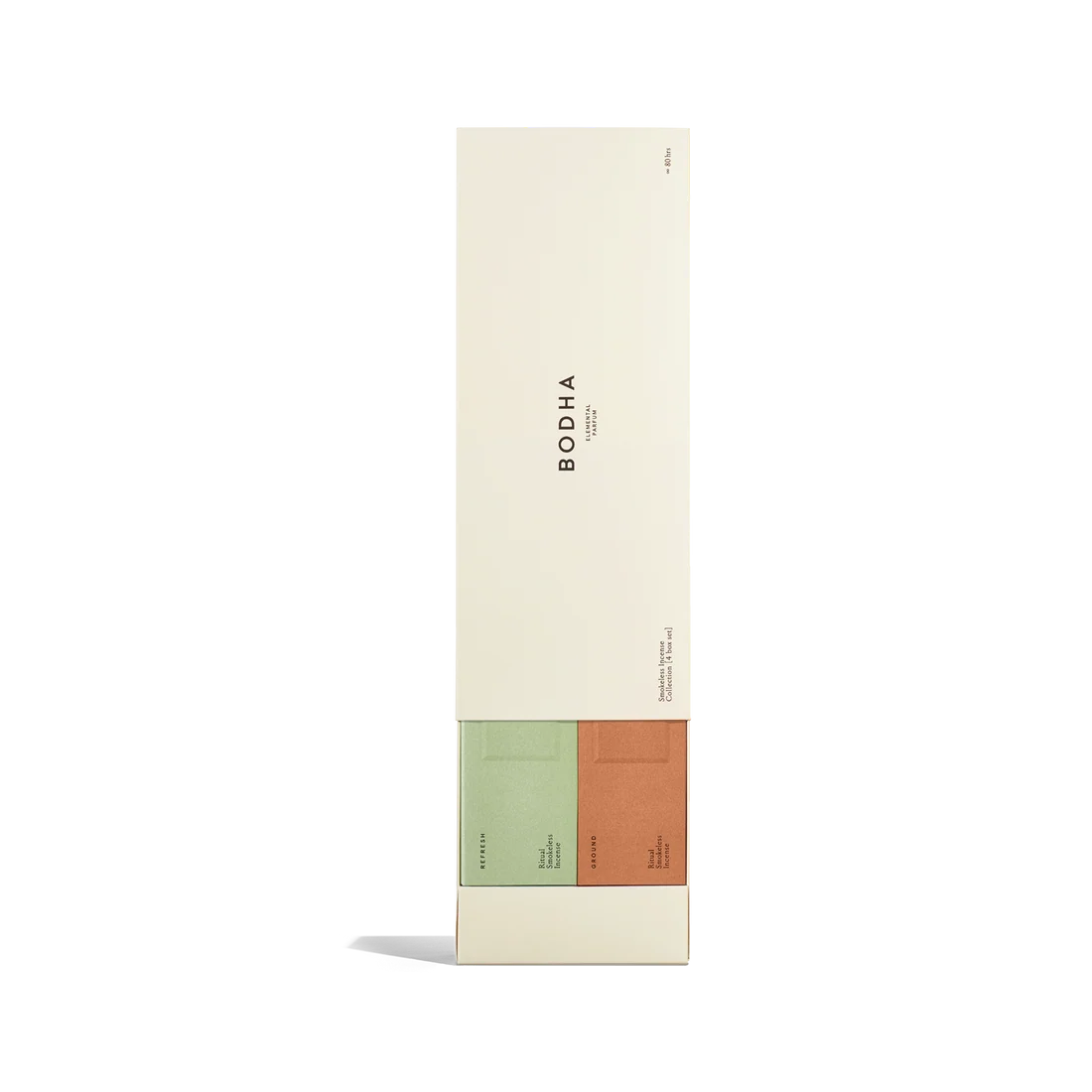 Bodha Smokeless Incense Gift Set with four boxes of incense in a gift box
