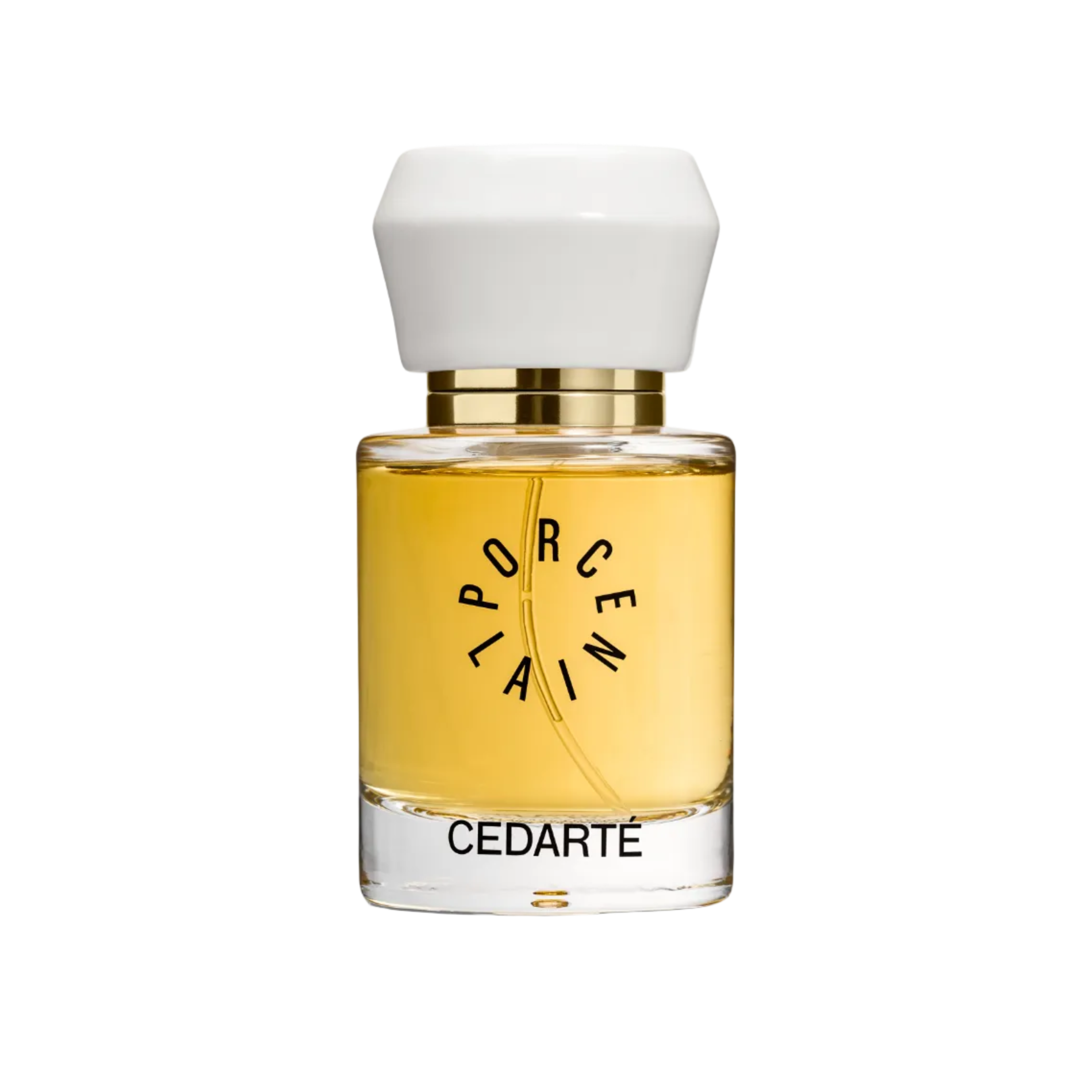 Porcelain No 3 Cedarté eau de parfum 50 ml bottle, natural unisex perfume with cedarwood, orris butter and labdanum