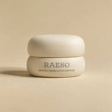 RAESO Lunar Veil Chrono-Active Sleep Mask mini jar on a soft beige background